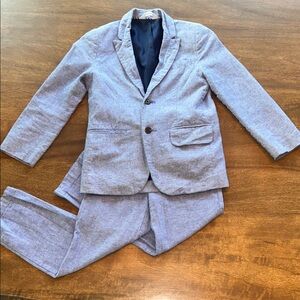 Cat & Jack Boy’s Chambray Blue Suit Set